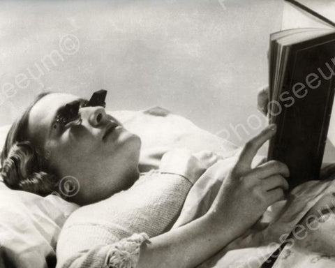 Periscope Glasses Made For Reading In Bed Vintage 8x10 Reprint Of Old Photo - Photoseeum