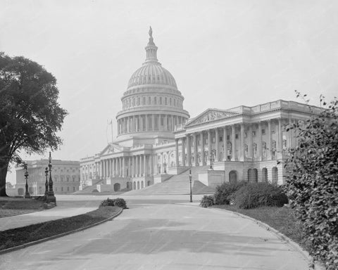 US Capitol Building Vintage 1910s 8x10 Reprint Of Old Photo - Photoseeum