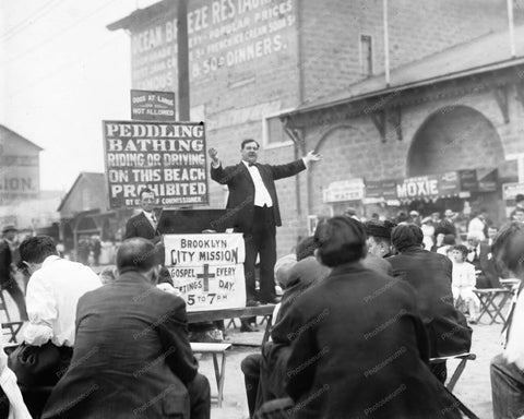 Minister Preacher At Coney Island 1900s 8x10 Reprint Of Old Photo - Photoseeum
