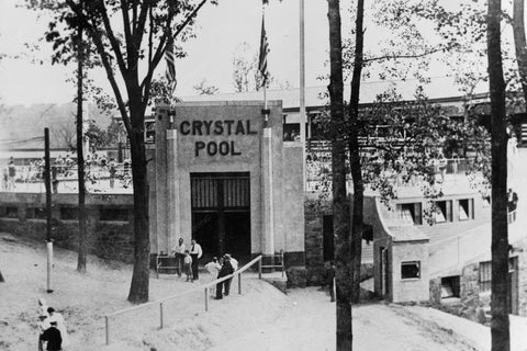 Glen Echo Main Entrance Crystal Pool 4x6 Reprint Of Old Photo - Photoseeum