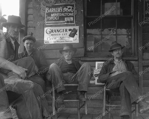 Lazy Saturday Afternoon 1935 Vintage 8x10 Reprint Of Old Photo - Photoseeum