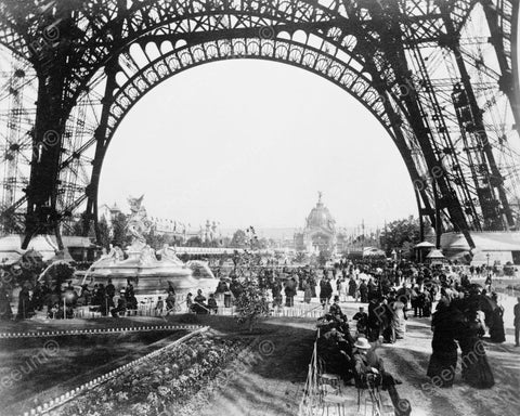 Eiffel Tower Archway Vintage 1800s 8x10 Reprint Of Old Photo - Photoseeum