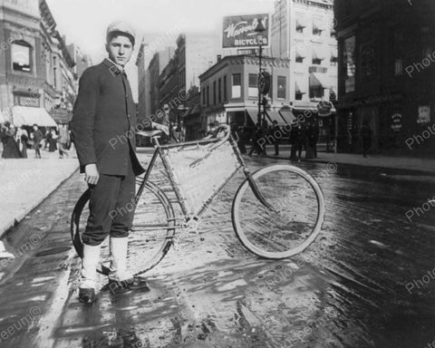 Messenger Bicycle 1896 Vintage 8x10 Reprint Of Old Photo - Photoseeum