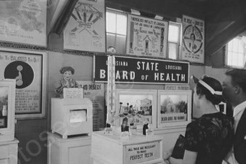 Louisiana Board of Health Display 4x6 Reprint Of 1930s Old Photo - Photoseeum