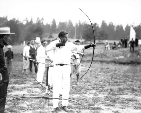 Mens Archery Contest Vintage 8x10 Reprint Of Old Photo 1 - Photoseeum