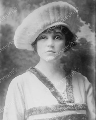 Victorian Girl In Beret With Doe Eyes 8x10 Reprint Of Old Photo - Photoseeum