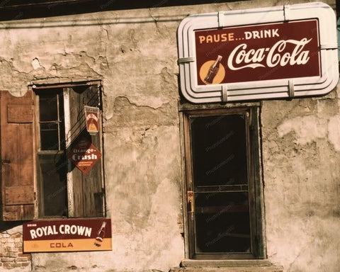 Cafe | Soda Signs | Coca Cola | Crush | 8x10 Reprint Of Old Photo - Photoseeum