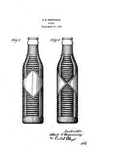 USA Patent Orange Crush Brown Bottle 1930s Drawings - Photoseeum