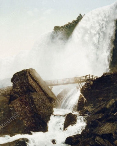 Niagara Falls Crashing In Soft Color Old 8x10 Reprint Of Photo - Photoseeum