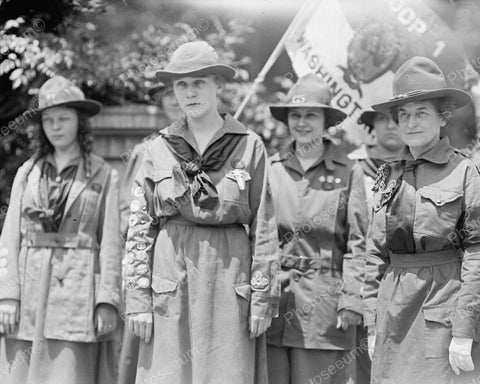 Girl Scouts Troop 1917 Vintage 8x10 Reprint Of Old Photo 2 - Photoseeum