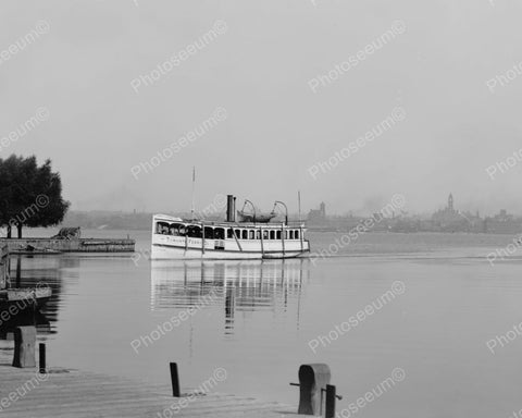 Toronto Ferry Around Island Park 1901 Vintage 8x10 Reprint Of Old Photo - Photoseeum