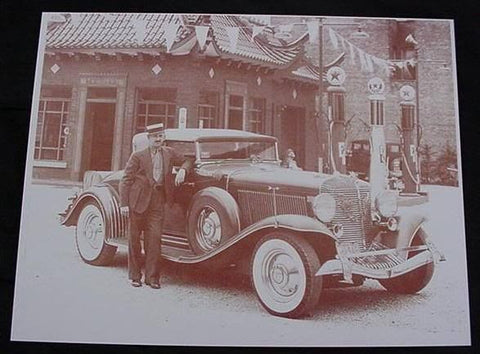 Auburn Roadster Vintage Automobile Sepia Card Stock Photo 1930s - Photoseeum