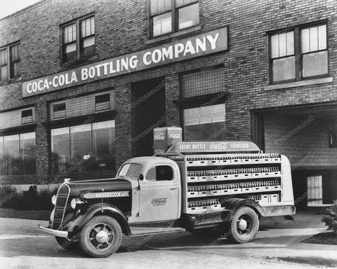 Coca Cola Soda Bottling Company Truck Vintage 8x10 Reprint Of Old Photo - Photoseeum
