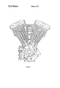 USA Patent Harley Davidson - V-Twin Engine Drawings - Photoseeum