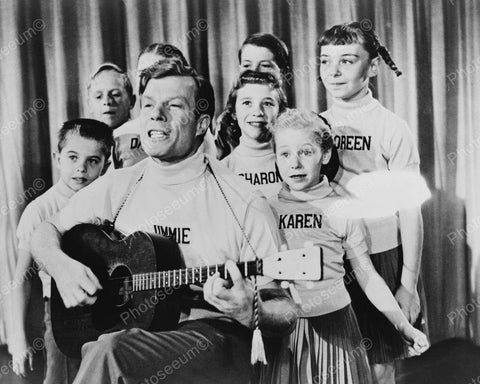 Jimmie Dodd Sings With The Fabulous Mouseketeers 8x10 Reprint Of Old Photo - Photoseeum