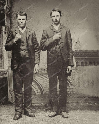 Jesse James & Frank James Vintage 1872 8x10 Reprint Of An Old Photo - Photoseeum