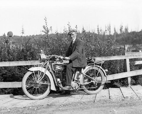 Excelsior Motorcycle 1928 Vintage 8x10 Reprint Of Old Photo - Photoseeum