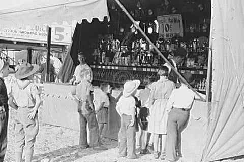 Florida Fair Midway Game Booth 4x6 Reprint Of Old Photo 1930s - Photoseeum