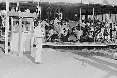 Ohio Amusement Park Carousel 1930s 4x6 Reprint Of Old Photo - Photoseeum