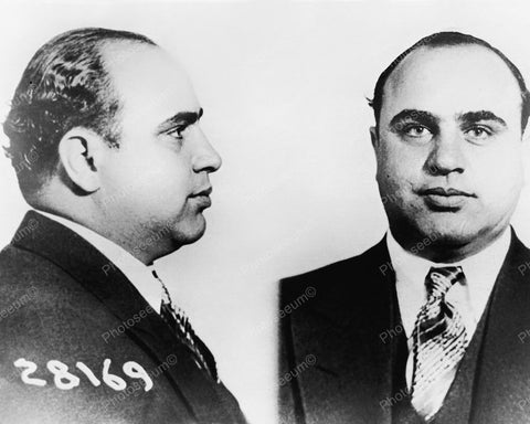Al Capone Mugshot Vintage 8x10 Reprint Of Old Photo - Photoseeum