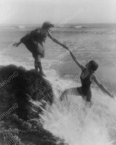 Mack Sennetts Two Bathing Beauties 8x10 Reprint Of Old Photo - Photoseeum