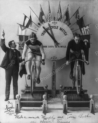 Tribune Bicycle Meter Bikers Demo! 1900s 8x10 Reprint Of Old Photo - Photoseeum