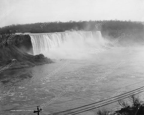 Niagara Falls View From Clifton Hotel  8x10 Reprint Of Old Photo - Photoseeum