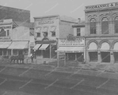 Billiard Parlor Salt Lake City 1870s 8x10 Reprint Of Old Photo - Photoseeum