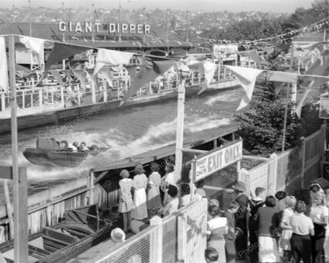 Shoot The Chutes Exit Only 1936 Vintage 8x10 Reprint Of Old Photo - Photoseeum