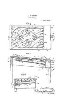 USA Patent Baffle Ball Gottlieb Keeney Pinball Drawings - Photoseeum