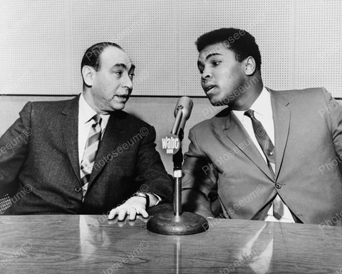 Cassius Clay Muhammad Ali And Howard Cosell Vintage 8x10 Reprint Of Old Photo - Photoseeum