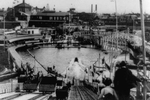 Coney Island "The Chutes" 1920s  4x6 Reprint Of Old Photo - Photoseeum