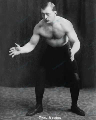 Carl Nelson Danish WW Champion Wrestler 1915 Vintage 8x10 Reprint Of Old Photo - Photoseeum