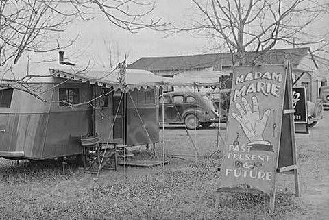 Alabama Fortune Teller Trailer 1940s 4x6 Reprint Of Old Photo - Photoseeum