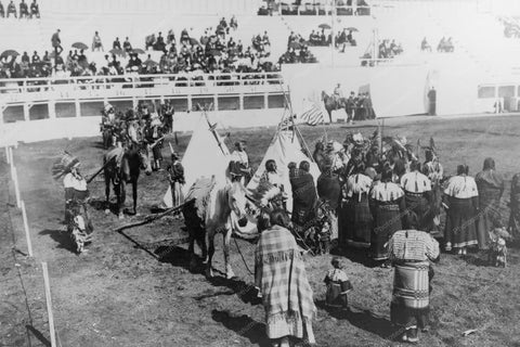 Pan-American Expo Arena W Indians Buffalo 4x6 Reprint Of Old Photo - Photoseeum