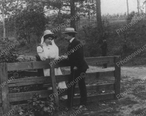 Victorian Romantic Couple 1900s Vintage 8x10 Reprint Of Old Photo - Photoseeum