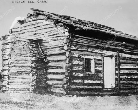 Lincoln Log Cabin Vintage 8x10 Reprint Of Old Photo - Photoseeum