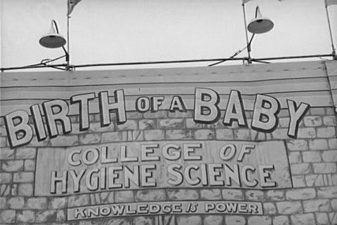 Texas Sideshow Birth of Baby Poster 1900s 4x6 Reprint Of Old Photo - Photoseeum