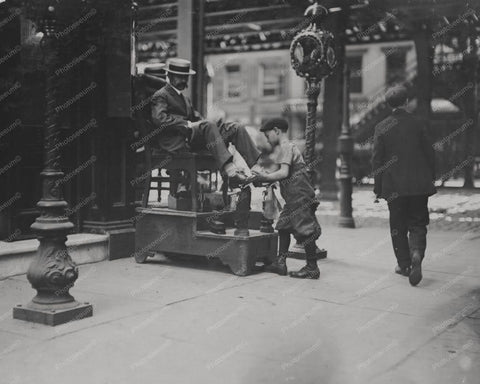 Bootblack Shoe Shine Boy New York 8x10 Reprint Of Old Photo - Photoseeum