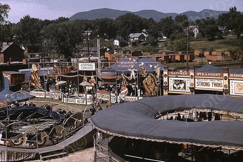 Vermont State Fair Animal Circus 4x6 Reprint Of 1940's Old Photo - Photoseeum