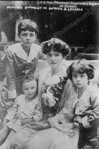 Princess Ruprecht Of Bavaria & Children 4x6 Reprint Of Old Photo - Photoseeum