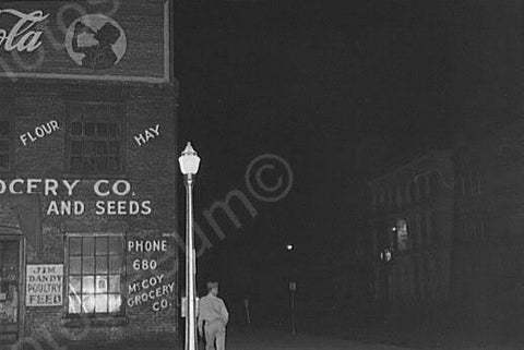 Alabama Park Night Scene Coca Cola Sign 4x6 Reprint Of Old Photo - Photoseeum