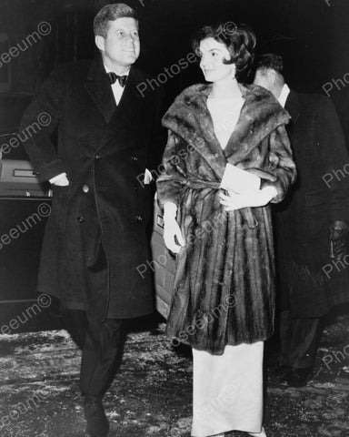 John & Jackie Kennedy Party Bound 1960s 8x10 Reprint Of Old Photo - Photoseeum