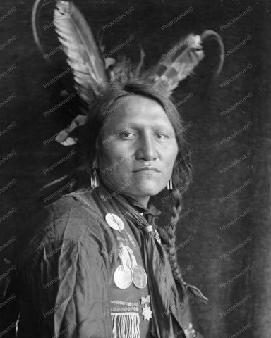 Charging Thunder A Sioux Indian Vintage 8x10 Reprint Of Old Photo - Photoseeum