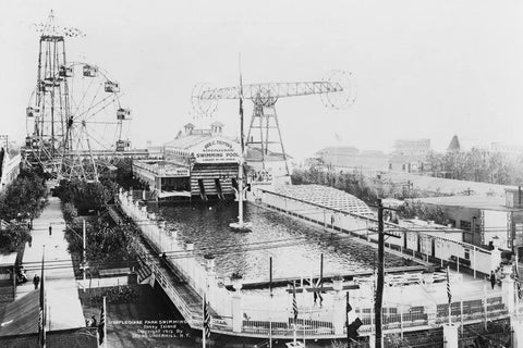 Coney Island Steeplechase Swim Pool 1900s 4x6 Reprint Of Old Photo - Photoseeum