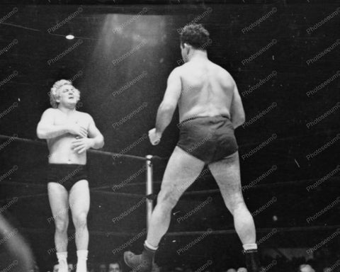 Wrestler Strides Toward Gorgeous George 8x10 Reprint Of Old Photo - Photoseeum