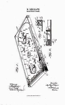 USA Patent M Redgrave Integral Shooter Pinball 1890's Drawings - Photoseeum