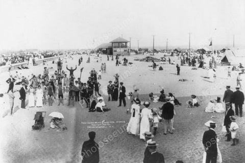 Coney Island Beach Surf Ave Scene 1910s 4x6 Reprint Of Old Photo - Photoseeum