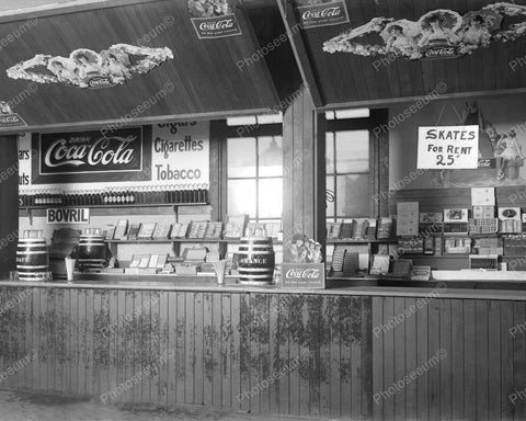 Coca Cola Snack Bar Vintage 8x10 Reprint Of Old Photo - Photoseeum