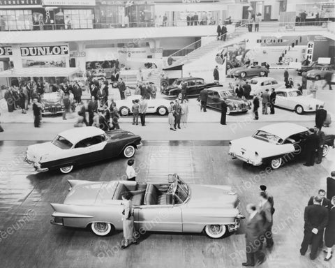 Automobile Car Show Scene 1950s 8x10 Reprint Of Old Photo - Photoseeum